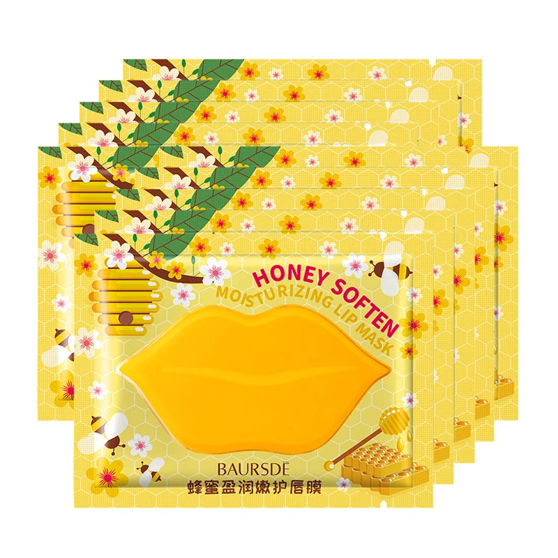 Collagen Lip Mask Patches - Fruit Essence, Firming, Anti-Wrinkle & Moisturizing