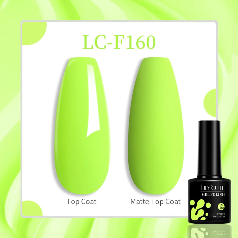 LILYCUTE 7ml Jelly Amber Dark Bloom Leopard Gel Polish - Semi-Permanent UV Nail Art
