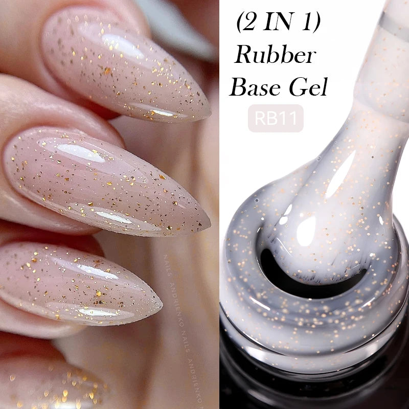 LILYCUTE 7ml No-Wipe Top Coat & UV Base Gel - Semi-Permanent Soak-Off Nail Manicure