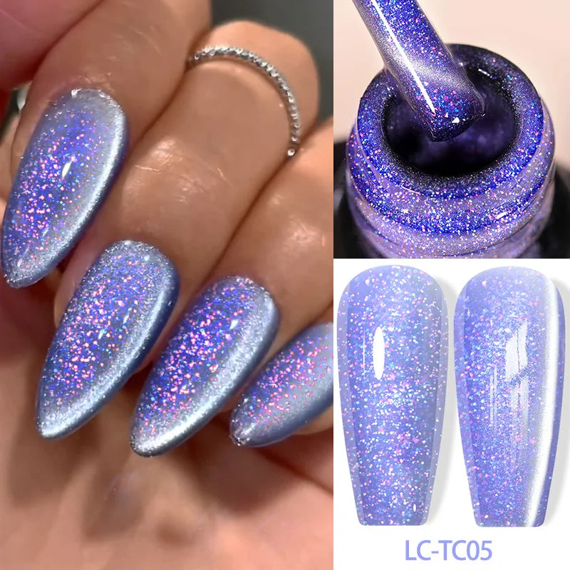LILYCUTE 9D Cat Eye Magnetic Gel Polish 7ml - Iridescent UV/LED Soak-Off Nail Art