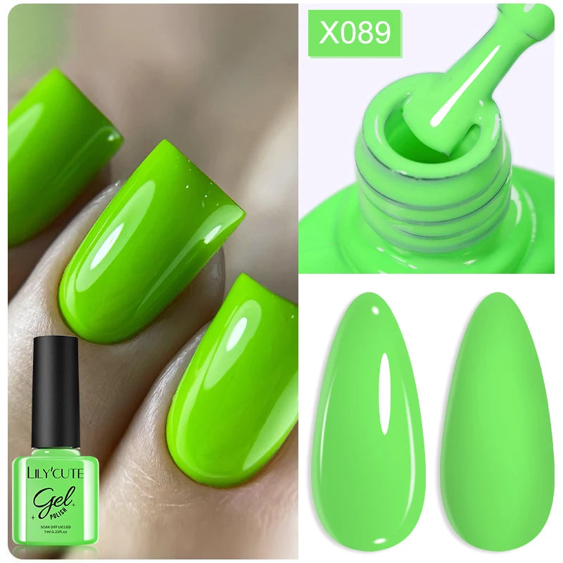 LILYCUTE 7ml Thermal Temperature-Changing Gel Nail Polish - Semi-Permanent UV Gel Art