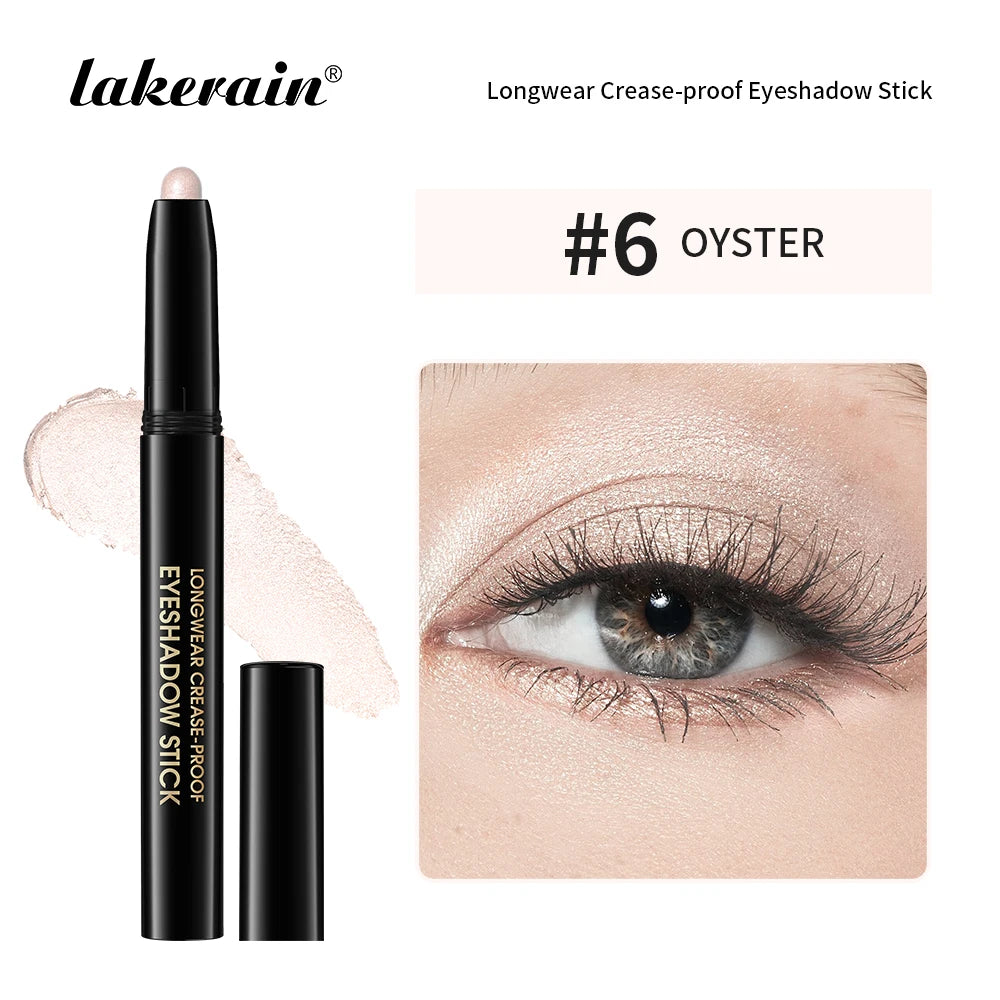 Lakerain 10-Color Matte Gradient Cream Eyeshadow Stick Set - Waterproof