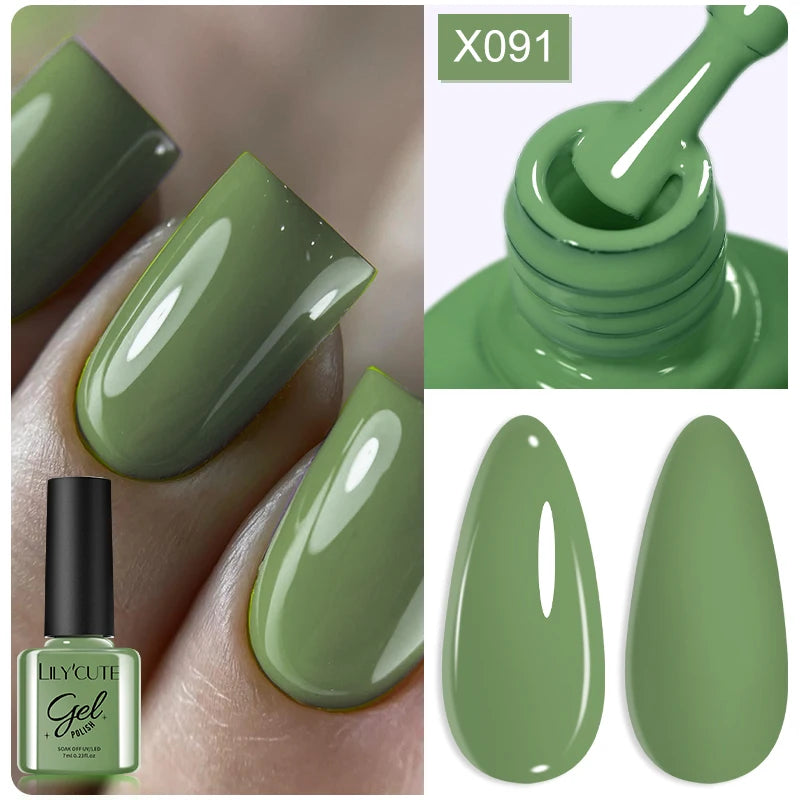 LILYCUTE 7ml Thermal Temperature-Changing Gel Nail Polish - Semi-Permanent UV Gel Art