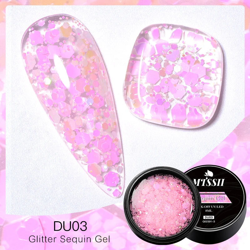 Mtssii Dried Flower Fairy Gel Nail Polish - Natural Botanical Semi-Permanent UV Art