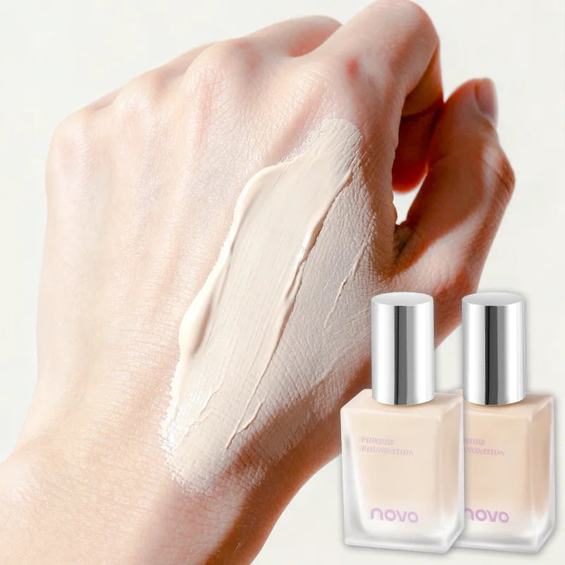 NOVO Hyaluronic Acid & Vitamin E Liquid Foundation - Glow, Matte & Dark Spot Reduction