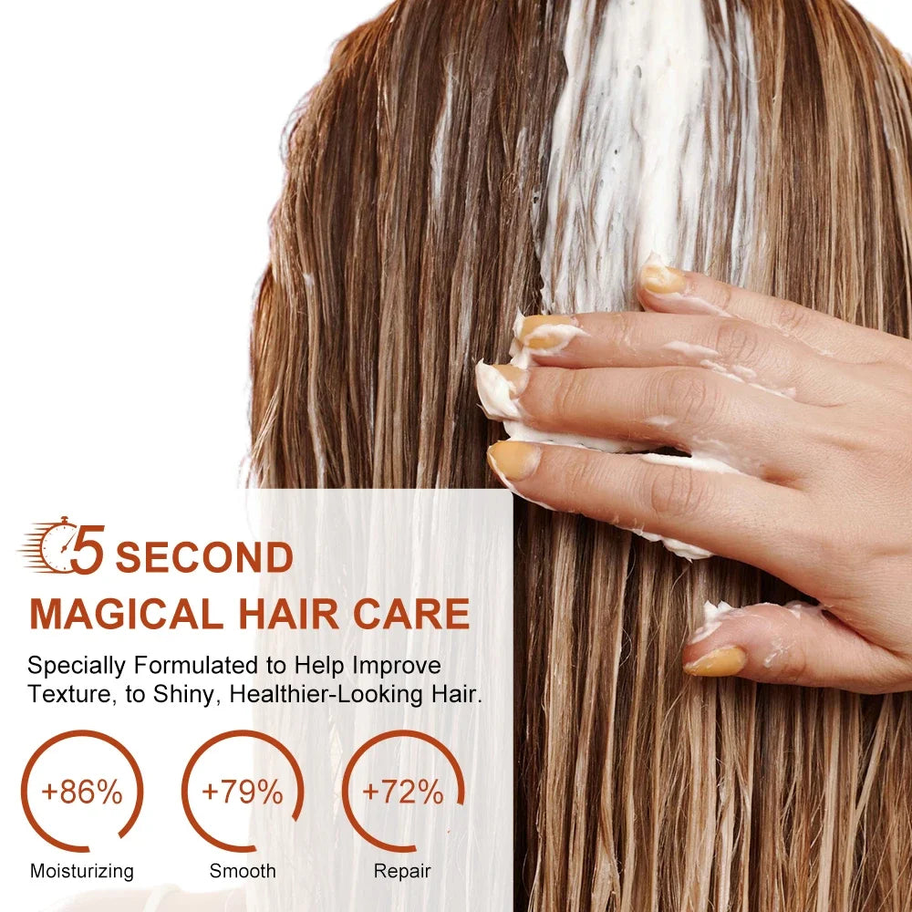 PURC 5-Second Magical Keratin Hair Mask - Quick Smoothing & Frizz Repair Treatment