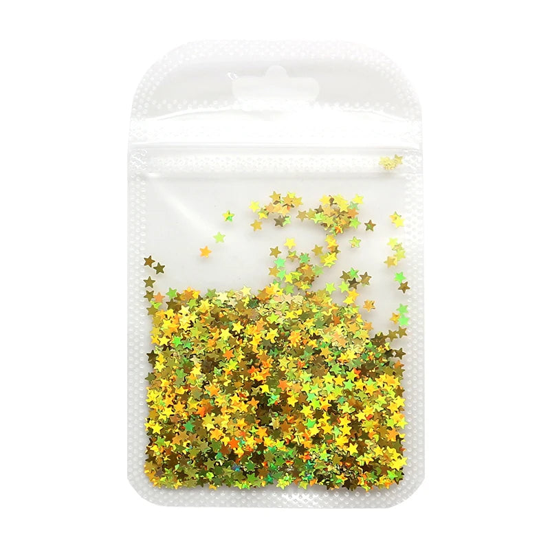 2g Holographic Nail Art Glitter Sequins - Laser Star Butterfly AB Paillette DIY Decorations