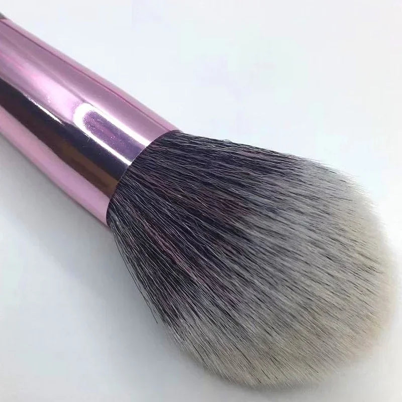 10-Piece Essential Makeup Brush Set - Complete Nylon Bristle Face & Eye Tools