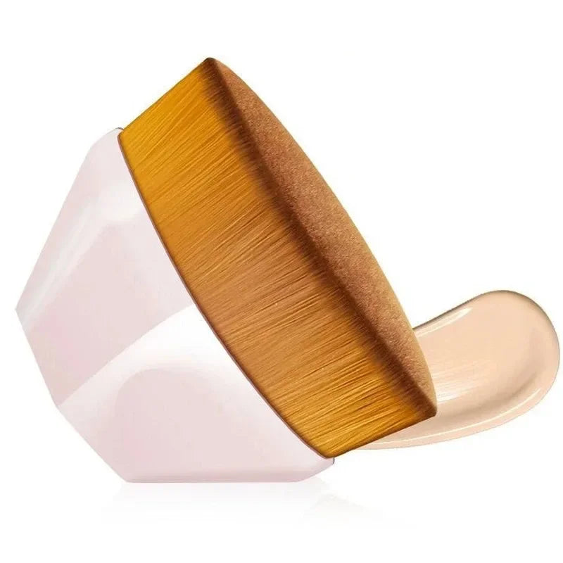 Professional Powder & Blusher Foundation Brush - Soft Wool Fiber, Available in 1-4 Pack