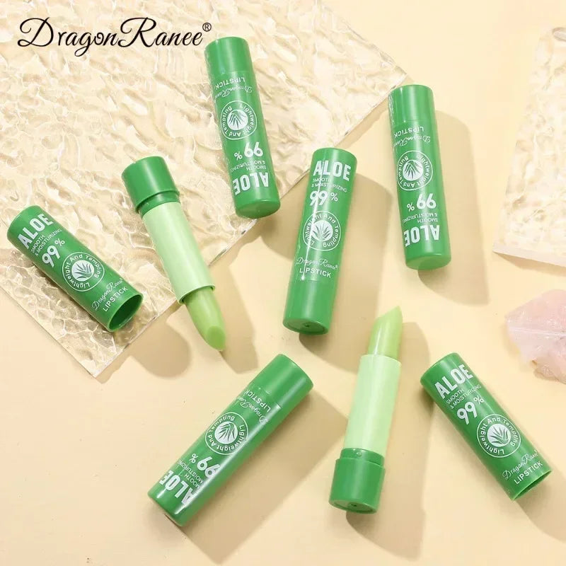 Aloe Vera Colour-Changing Lip Balm Stick - Moisturizing Hydrating Watery Unisex Care