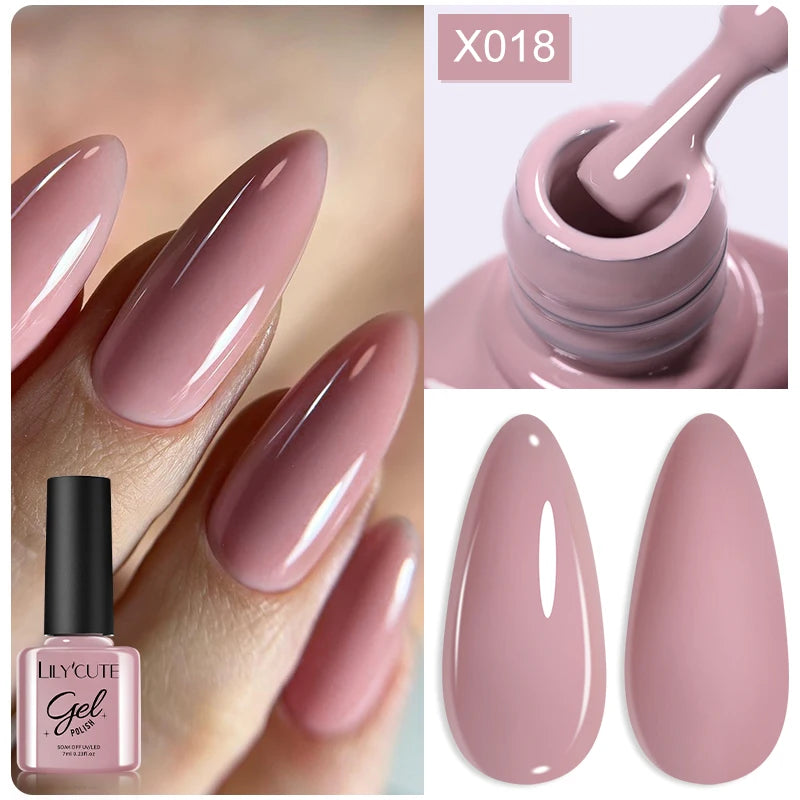 LILYCUTE 7ml Thermal Temperature-Changing Gel Nail Polish - Semi-Permanent UV Gel Art