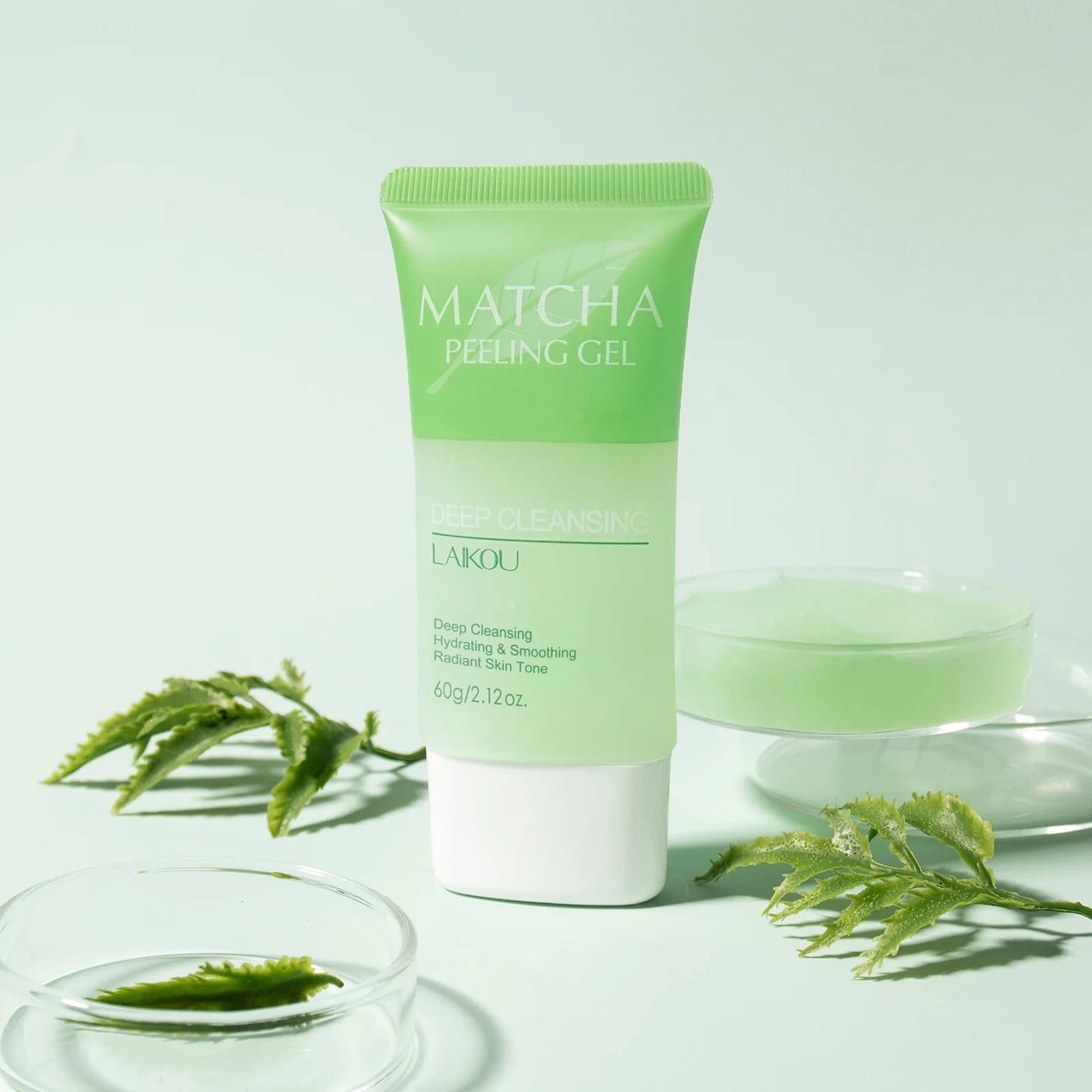 LAIKOU Matcha Exfoliating Peeling Gel Facial Scrub - Moisturizing Nourishing Repair