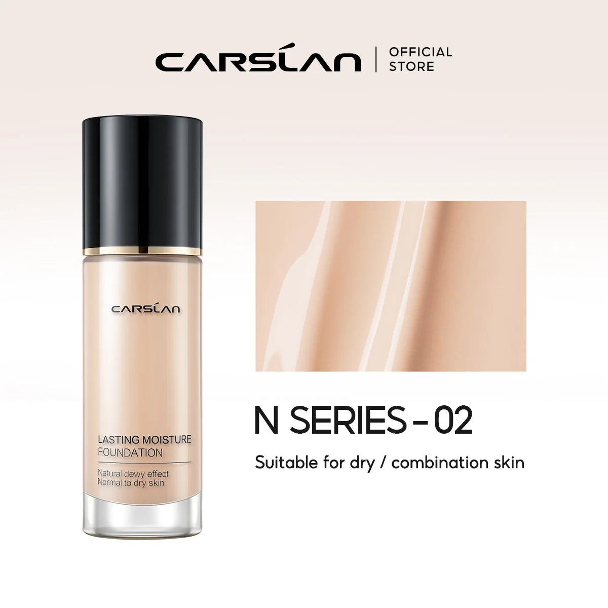 CARSLAN Moisture Matte Liquid Foundation - Full Coverage, Whitening & Oil Control