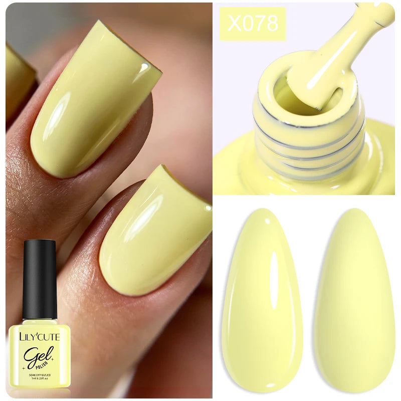 LILYCUTE 7ml Thermal Temperature-Changing Gel Nail Polish - Semi-Permanent UV Gel Art