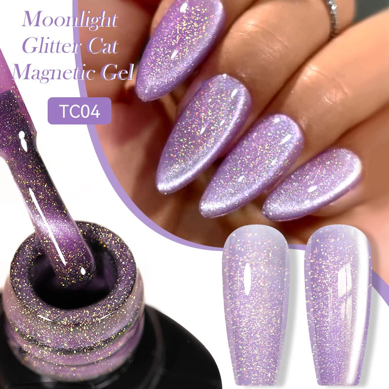 LILYCUTE 9D Cat Eye Magnetic Gel Polish 7ml - Iridescent UV/LED Soak-Off Nail Art