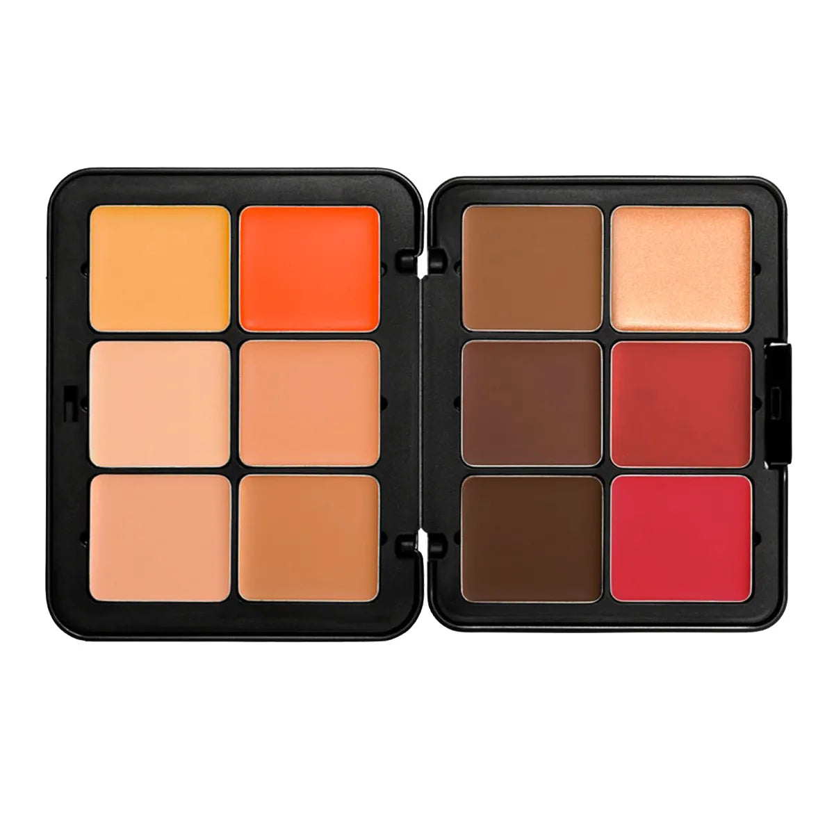 12-Color Blush & Contour Cream Palette - Concealer, Highlighter & Blemish Cover