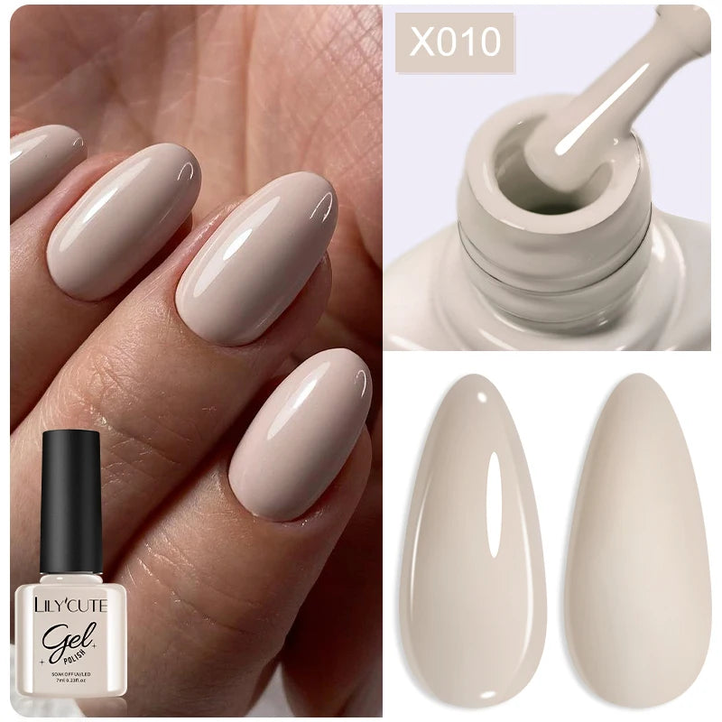 LILYCUTE 5ml Metallic Gold & Silver Mirror Liner Gel - Super Bright French Nail Art