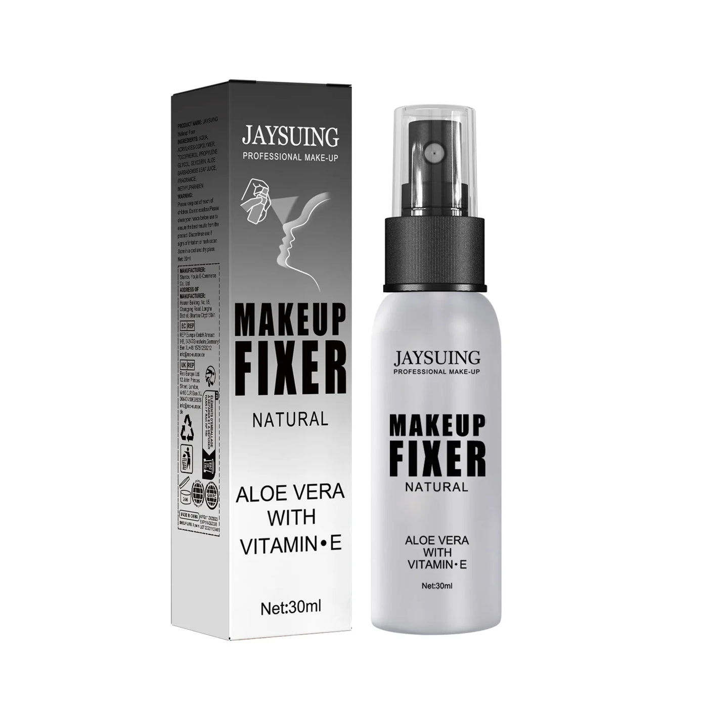 Jaysuing Sweat-Proof Matte Setting Spray - Oil Control, Long-Lasting Quick Fixer