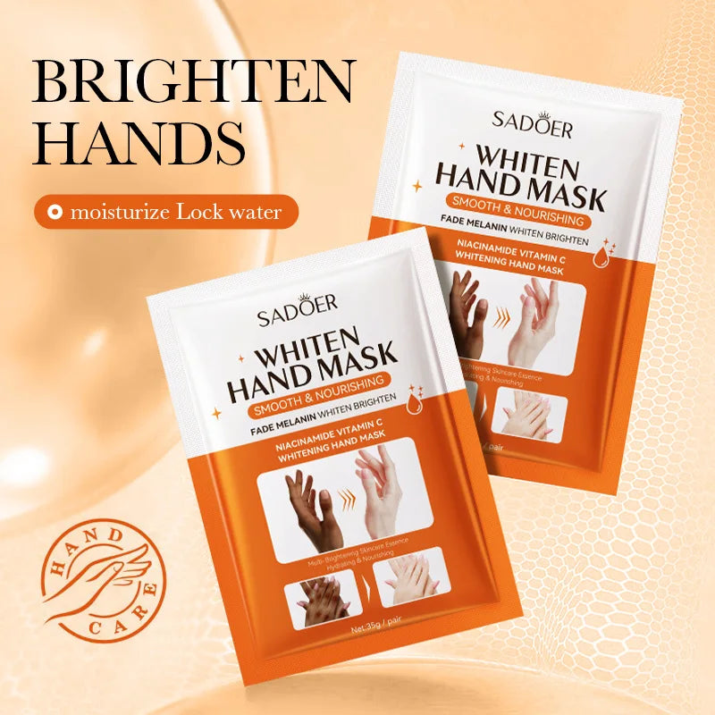 SADOER Niacinamide Hand Mask Gloves - Brightening, Moisturizing & Peeling Repair