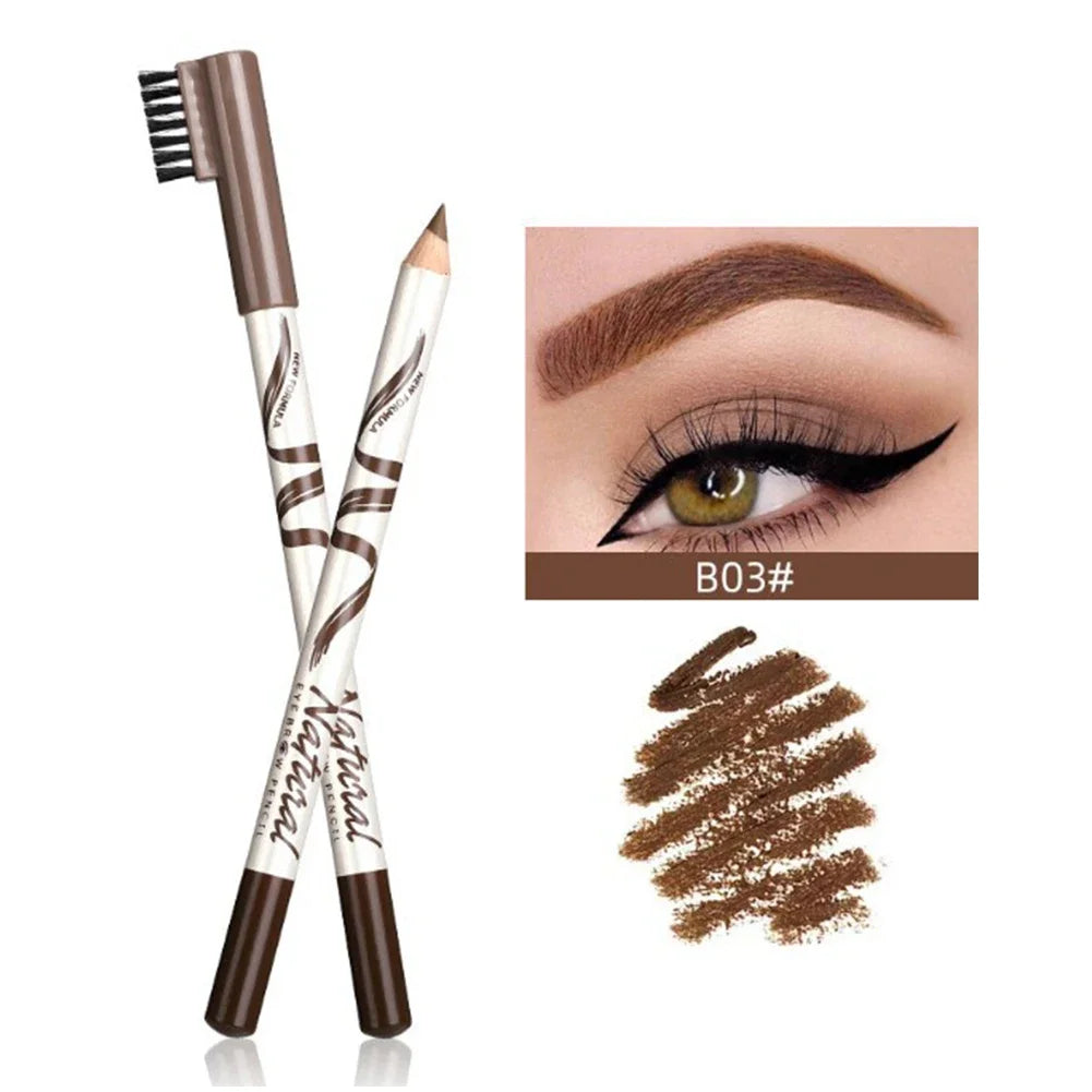 MAANGE Waterproof Eyebrow Pencil & Liner - Long-Lasting Natural Brown Definition