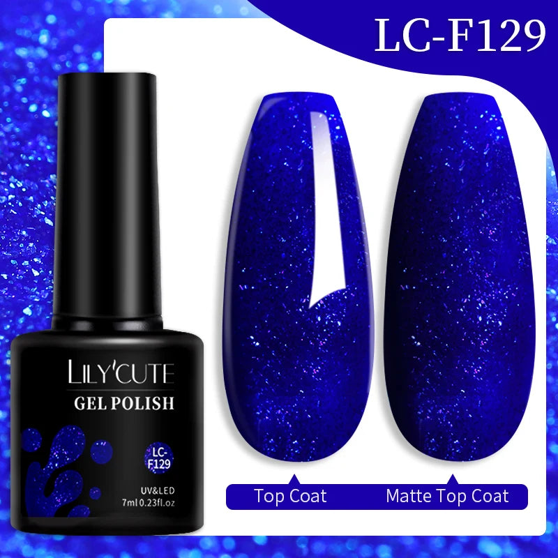 LILYCUTE 9D Cat Eye Magnetic Gel Polish 7ml - Iridescent UV/LED Soak-Off Nail Art
