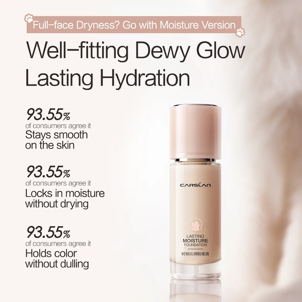 CARSLAN Moisture Matte Liquid Foundation - Full Coverage, Whitening & Oil Control