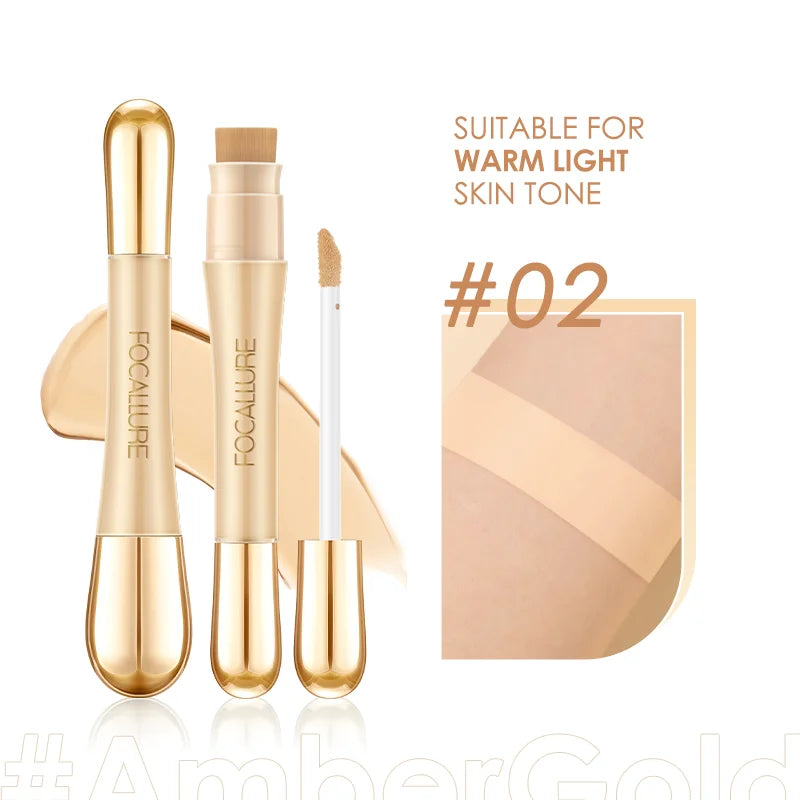 FOCALLURE 7-Color Matte Concealer Foundation - Flawless Liquid Contour Coverage
