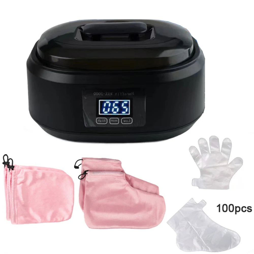 ZONGKUNG 200W Digital Wax Heater Machine - 2L Hands, Feet & Body Hair Removal Spa
