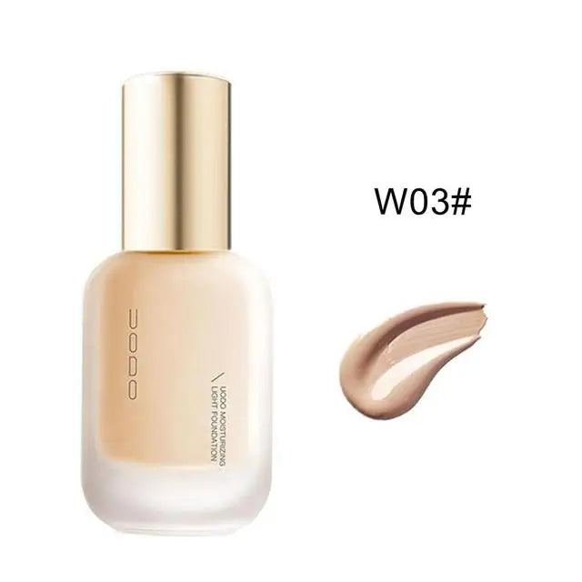 UODO 30ml Long-Lasting BB Cream Foundation - Pore-Minimizing, Waterproof for Dry to Oily Skin