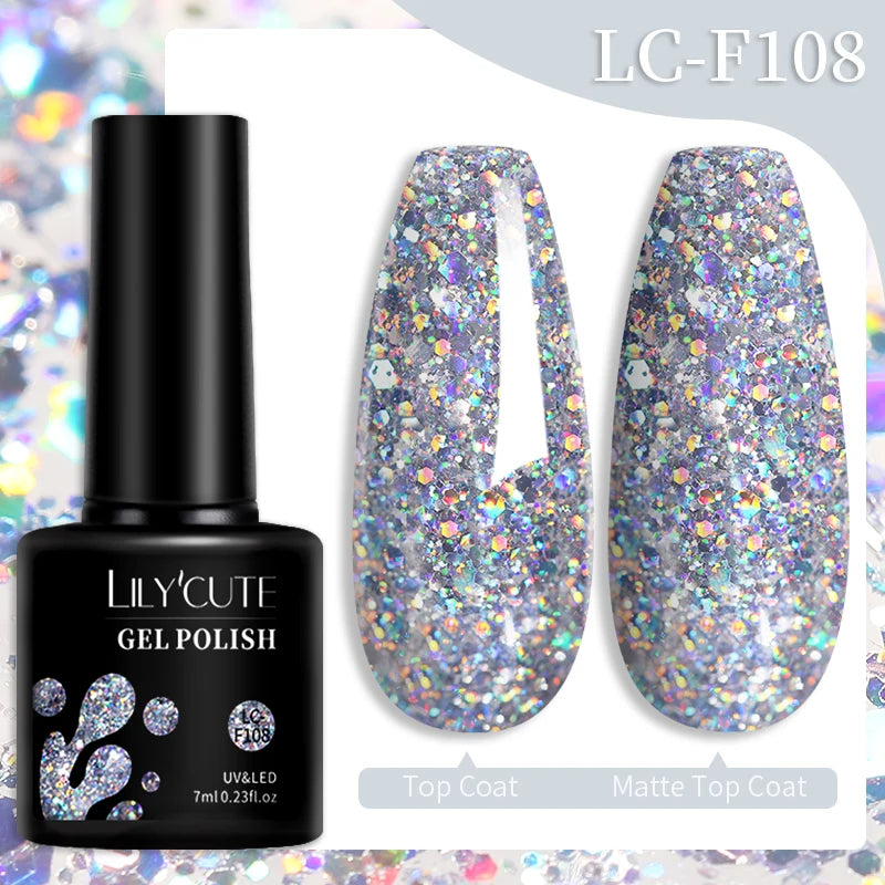 LILYCUTE 9D Cat Eye Magnetic Gel Polish 7ml - Iridescent UV/LED Soak-Off Nail Art