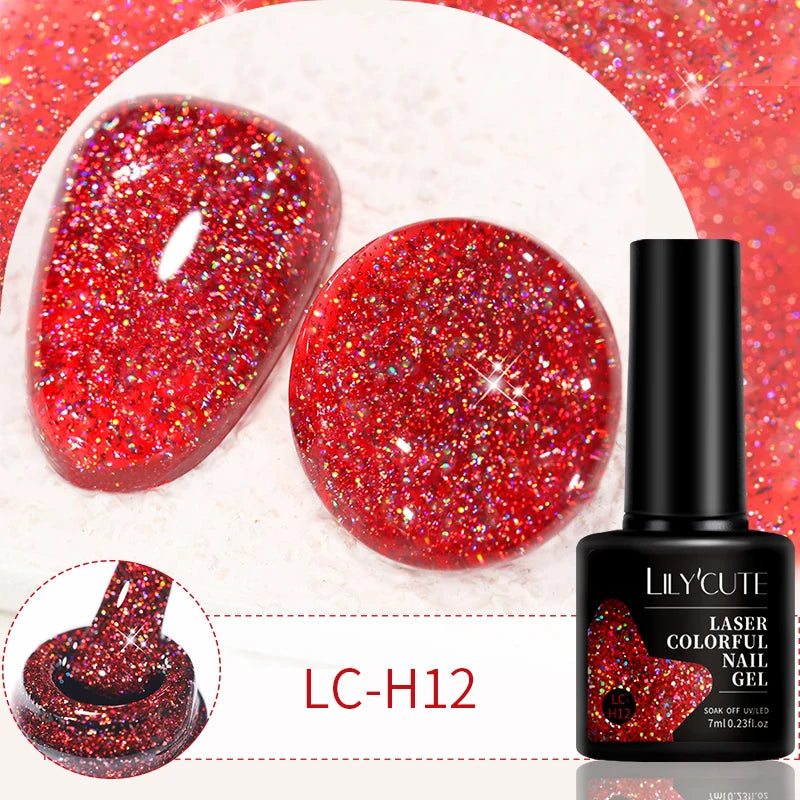 LILYCUTE 9D Cat Eye Magnetic Gel Polish 7ml - Iridescent UV/LED Soak-Off Nail Art