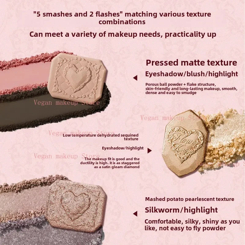Flower Knows Strawberry Cupid All-in-One Face Palette - Blush, Eyeshadow, Highlight & Bronzer