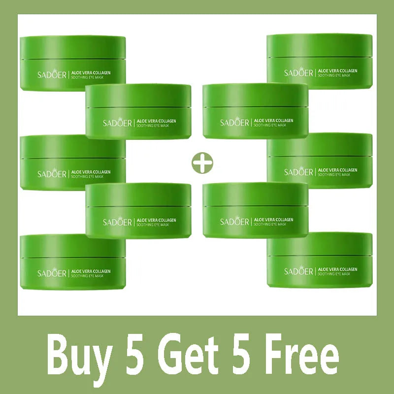 Eelhoe Aloe Vera Collagen Eye Mask 60pcs - Anti Dark Circles, Firming & Moisturizing