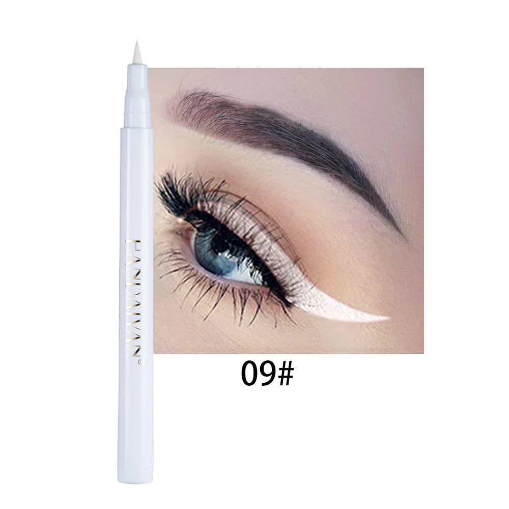 Rainbow Colorful Liquid Eyeliner Pen Set - Waterproof Matte, Long-Lasting