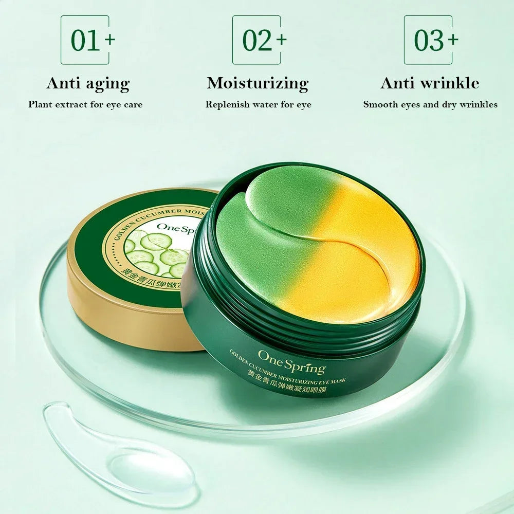 Collagen Eye Mask Patches 60pcs - Moisturizing, Firming & Anti Dark Circles Gel