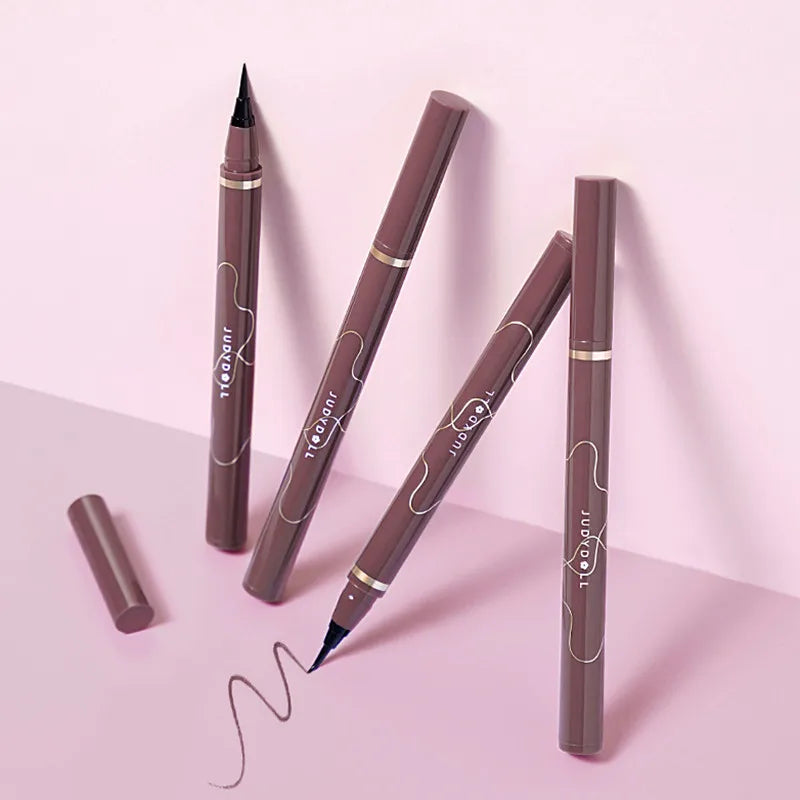 Judydoll Ultra-Fine Matte Liquid Eyeliner & Lying Silkworm Pen - Fast Dry Smooth Lasting