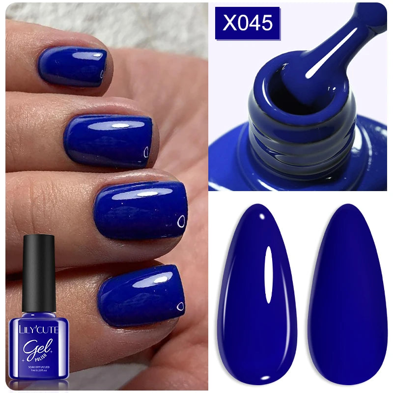 LILYCUTE 7ml Thermal Temperature-Changing Gel Nail Polish - Semi-Permanent UV Gel Art