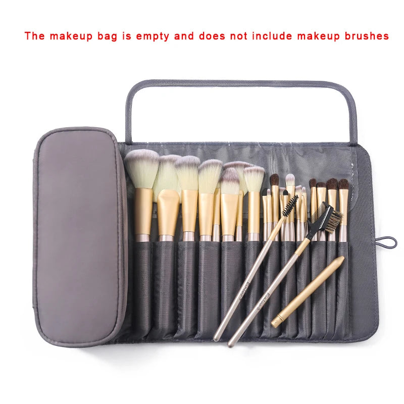 Macroupta Waterproof Nylon Rolling Makeup Brush Organiser - Fold & Travel Case