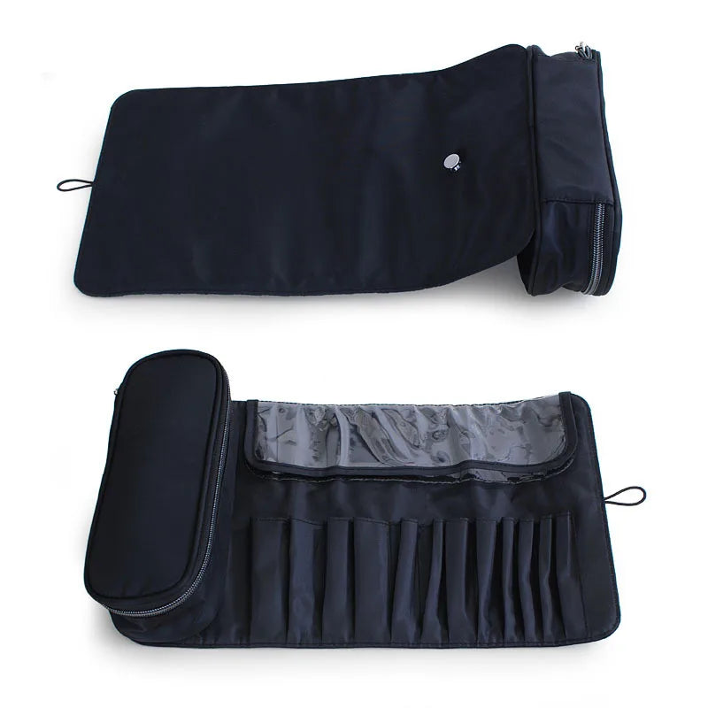 Macroupta Waterproof Nylon Rolling Makeup Brush Organiser - Fold & Travel Case