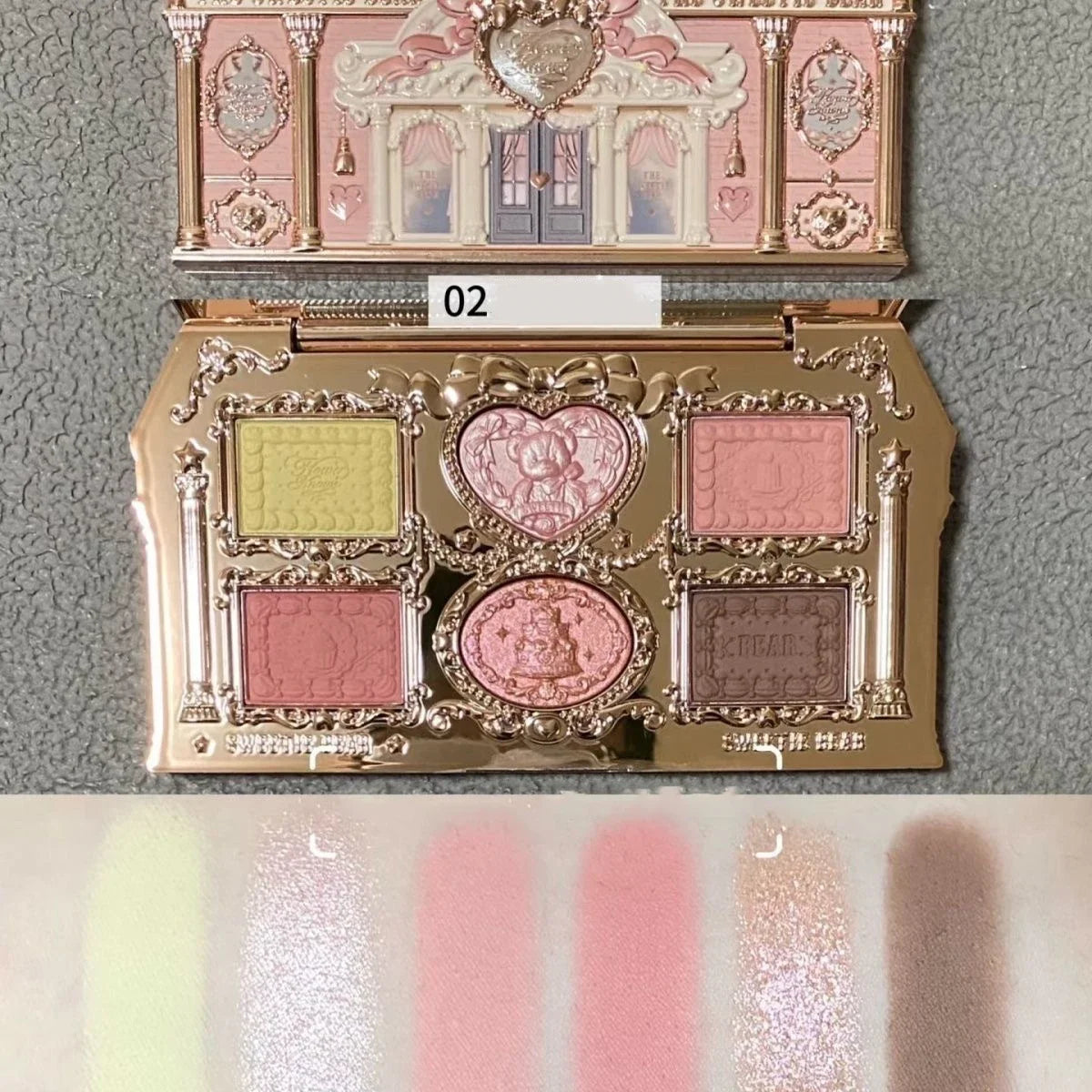 Flower Knows Moonlight Mermaid 8-Color Eyeshadow Palette - Matte, Shimmer & Glitter