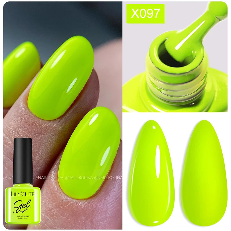 LILYCUTE 7ml Thermal Temperature-Changing Gel Nail Polish - Semi-Permanent UV Gel Art