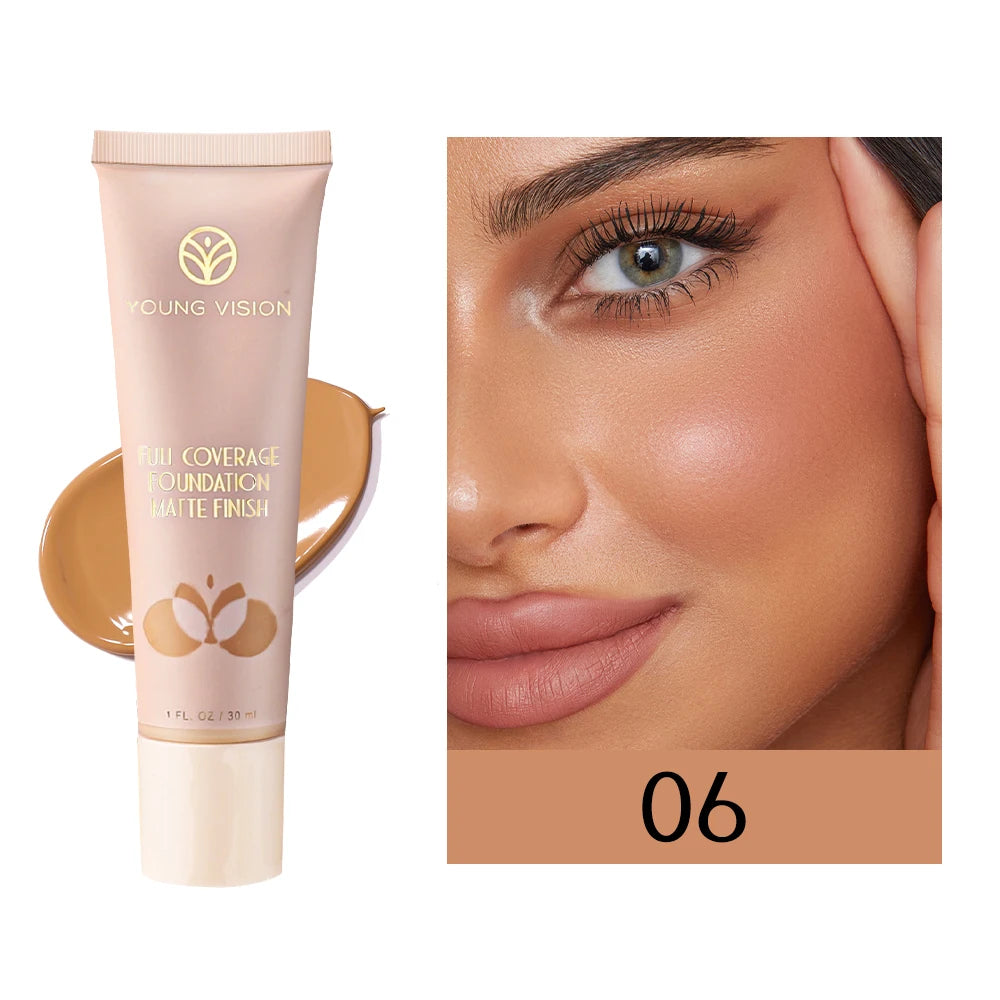6-Shade BB Cream Concealer Primer - 30ml Natural Facial Liquid Foundation