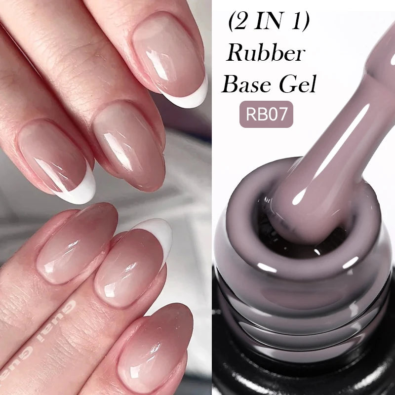 LILYCUTE 7ml No-Wipe Top Coat & UV Base Gel - Semi-Permanent Soak-Off Nail Manicure