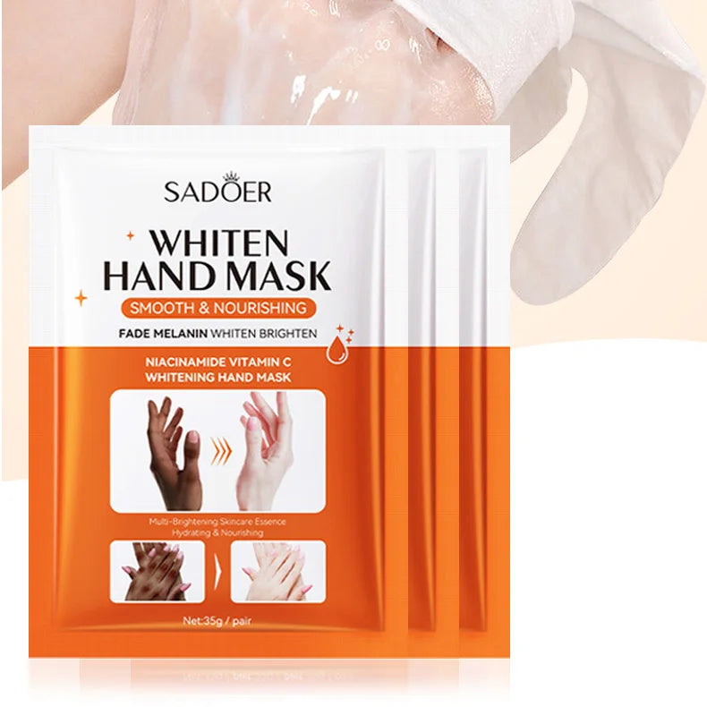 SADOER Niacinamide Hand Mask Gloves - Brightening, Moisturizing & Peeling Repair