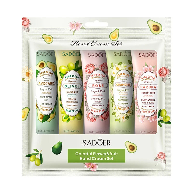 Images 15-Piece Avocado & Sakura Hand Cream Set - Moisturizing Repair Anti-Dry Nourishing