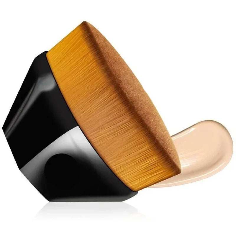 Professional Powder & Blusher Foundation Brush - Soft Wool Fiber, Available in 1-4 Pack