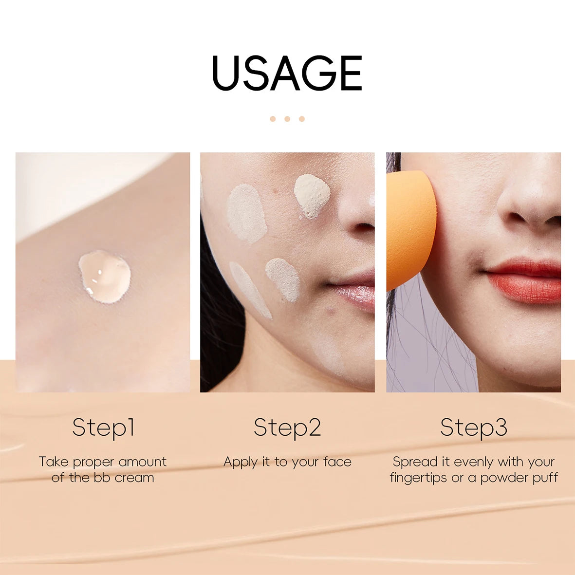6-Shade BB Cream Concealer Primer - 30ml Natural Facial Liquid Foundation