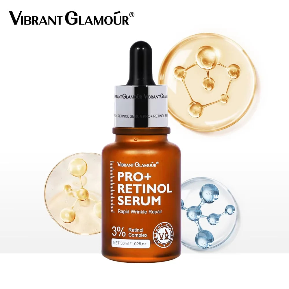 VIBRANT GLAMOUR 3% Retinol Pro Complex Face Serum 30ml - Anti-Ageing Facial Skin Care