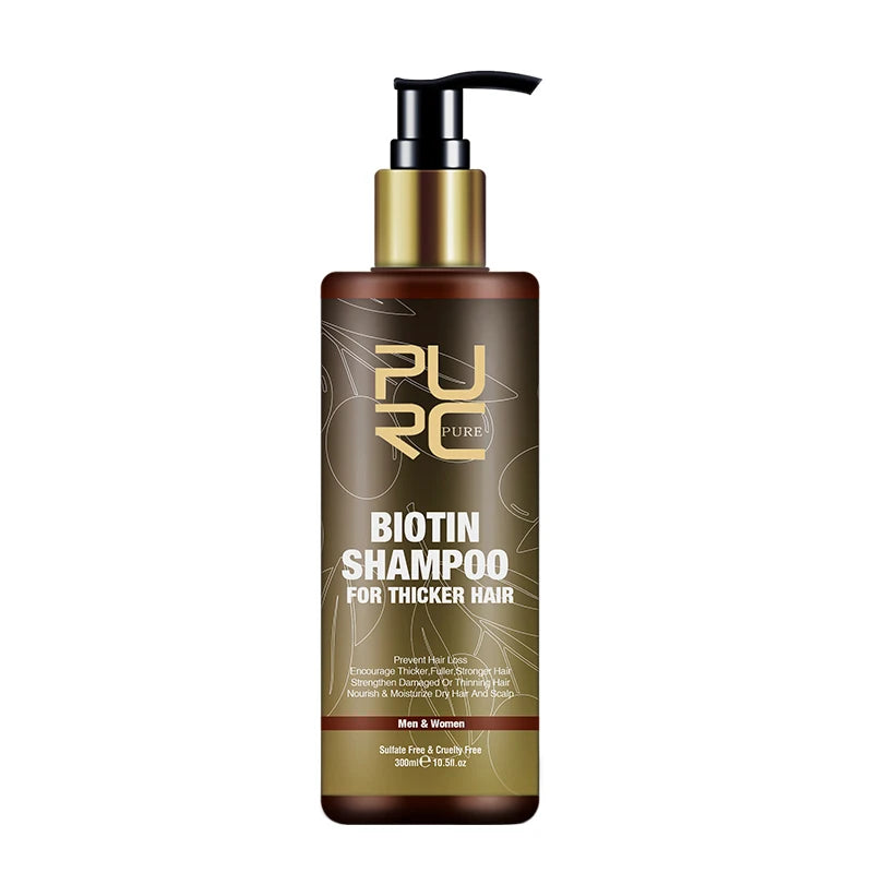 PURC Biotin & Argan Oil Hair Growth Shampoo - Anti Hair Loss Scalp Treatment
