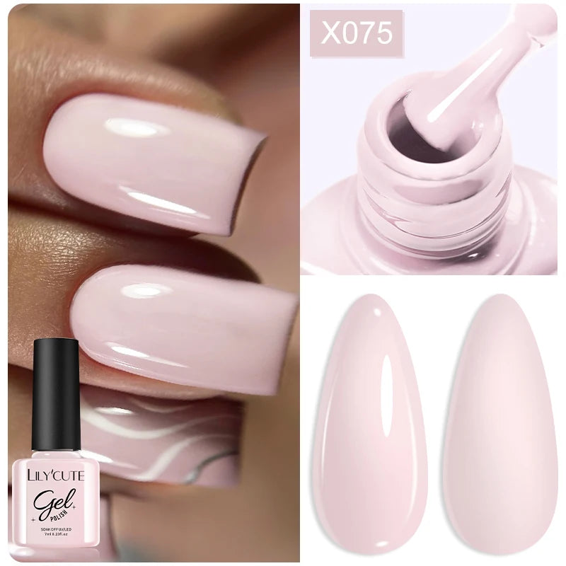 LILYCUTE 7ml Thermal Temperature-Changing Gel Nail Polish - Semi-Permanent UV Gel Art